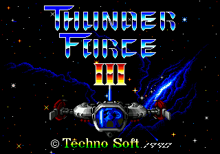 Заставка игры Thunder Force III